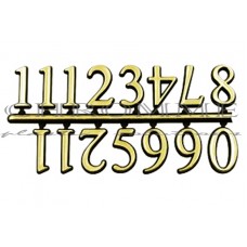 Algarismo arábico completo XL 17mm, com 10 unidades COR: DOURADO