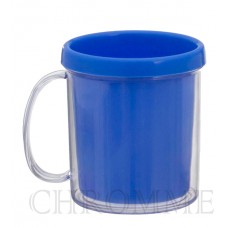 Caneca acrílica para Foto ou Brinde com 10 unidades - COR AZUL 