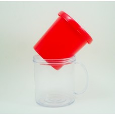 Caneca Acrílica para foto com 50 unidades - Vermelho