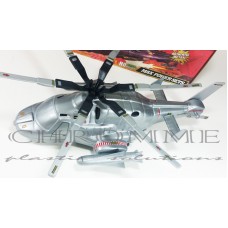 Helicóptero Modelo Attack Helicopter - Com Embalagem - COR PRATA - 4 Unidades