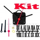 Kit 10 Maquinas De Relógios Contínuo 19 m.m + Ponteiro Palito + Números Romanos