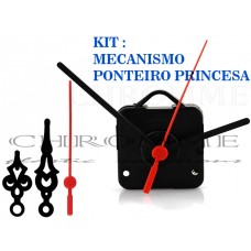 10 Maquinas Para Relógios 13 m.m + 10 Ponteiros Princesa Medio