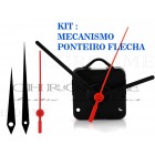 Kit 5 Maquinas De Relógios 17 m.m + 5 Flechas
