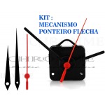 Kit 5 Maquinas De Relógios 17 m.m + 5 Flechas